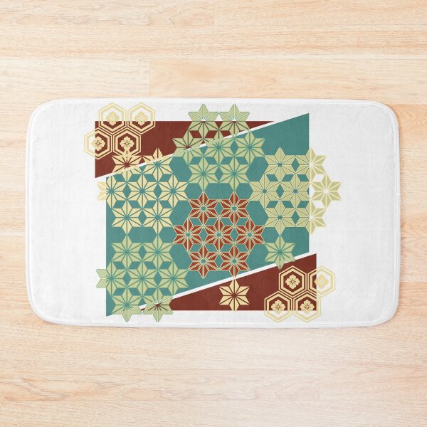 Item preview,  Asanoha and Kikkou Kimono Mix Pattern designed and sold by urrin DESIGN.