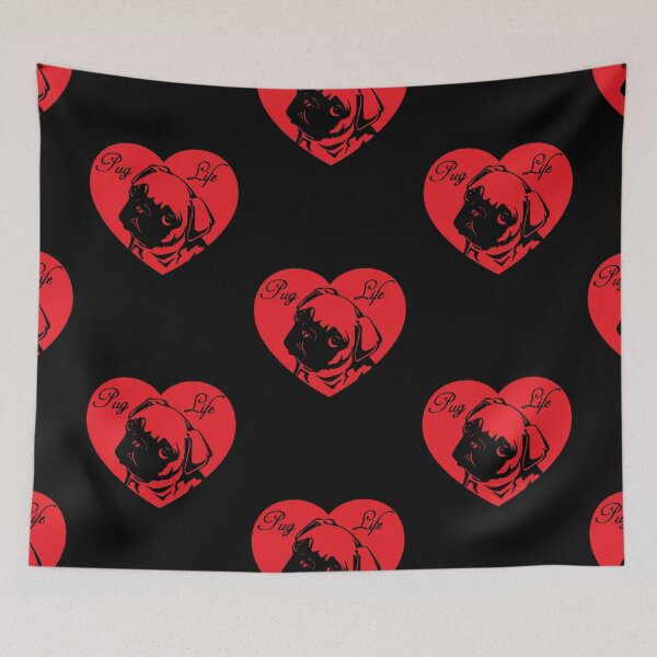 Item preview, Funny Pug On Board Sticker Set with Dog Paw designed and sold by Parkerzz.