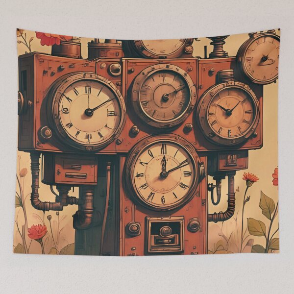 Item preview, Platform 5: Steampunk Farewell Mechanical clocks.  designed and sold by coolcomonshirts.