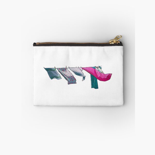 Item preview, Laundry on the Line Blowing in the Wind, Illustration designed and sold by JoyfulWhimsy.