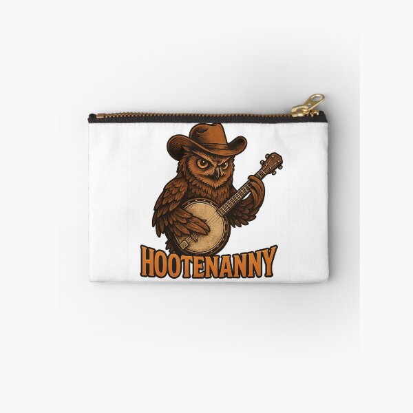 Item preview, Hootenanny Owl Cowboy Banjo Player Funny Country Music designed and sold by The Junto Shop.