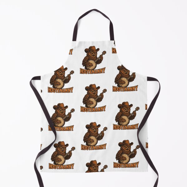 Item preview, Hootenanny Owl Cowboy Banjo Player Funny Country Music  designed and sold by The Junto Shop.