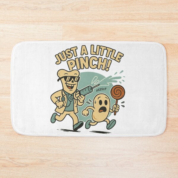 Item preview, Just a Little Pinch – Retro Medical Cartoon by Funny Bone Factory designed and sold by F-B-F.