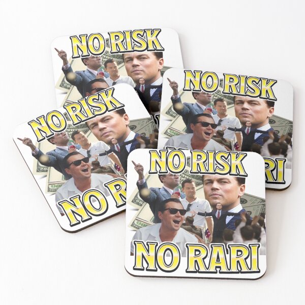 Item preview, No Risk No Rari Funny Wealth Tee Shirt, Leo Dicaprio, Wealthy Rich Guy Gift, Unisex Tshirt, Heavy Cotton Tee, Funny Money Tee Shirt designed and sold by Fiebertraum Fashion.