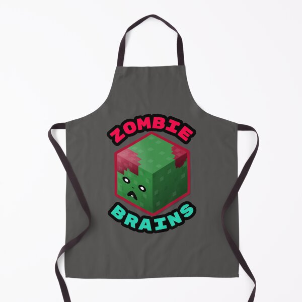 Item preview, Zombie Brains – Funny Gamer Zombie Shirt – Blocky Undead Pixel Art Halloween Design designed and sold by Willebees.