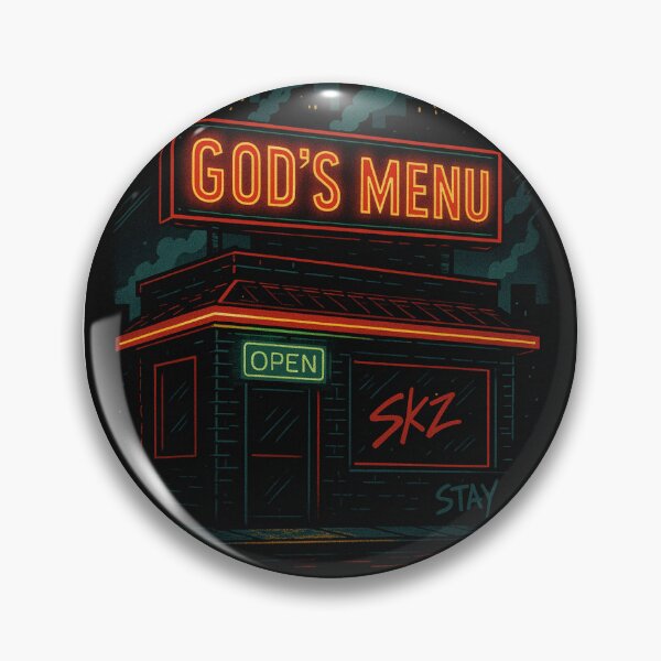 Item preview, Neon Nights at God’s Menu – Stray Kids Inspired Art designed and sold by Craftystay.