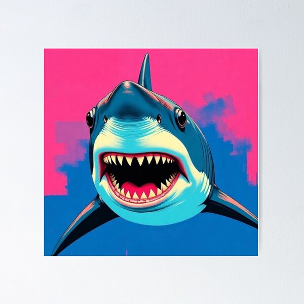 Item preview, pop art style Shark  designed and sold by Dogandesighn.