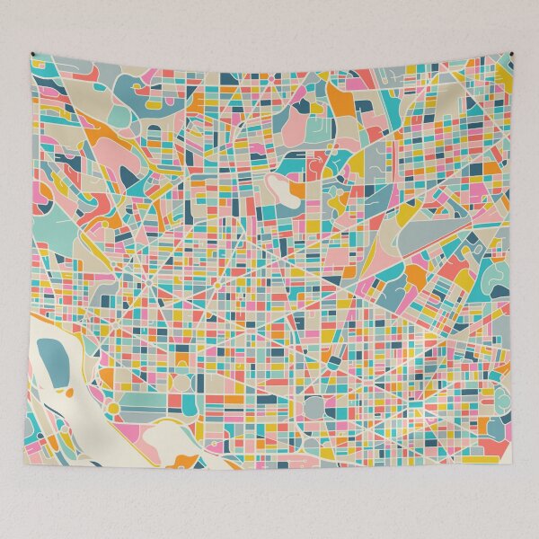 Item preview, WASHINGTON DC CITY STREET MAP designed and sold by JazzberryBlue.