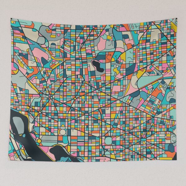 Item preview, WASHINGTON DC CITY STREET MAP designed and sold by JazzberryBlue.