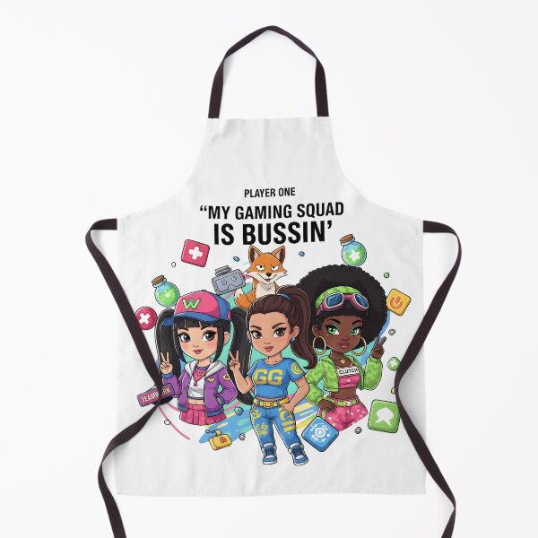 Item preview, My Gaming Squad Is Bussin’ – Kawaii Gamer Girl Team Digital Art designed and sold by AnnDesignStudio.