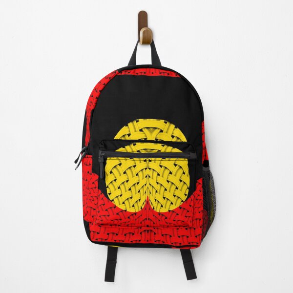 Item preview, ORIGINAL ARTISTIC EXPRESSION OF THE AUSTRALIAN ABORIGINAL FLAG WAVES WOVEN FABRICS designed and sold by Ralek.