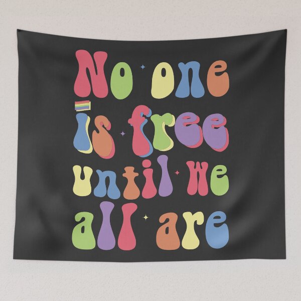 Item preview, No one is Free until we all are designed and sold by DarielaGrafik.
