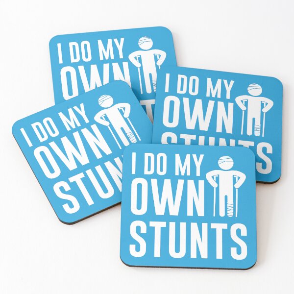 Item preview, I Do My Own Stunts Get Well Funny Injury designed and sold by Nemcha-Tee.