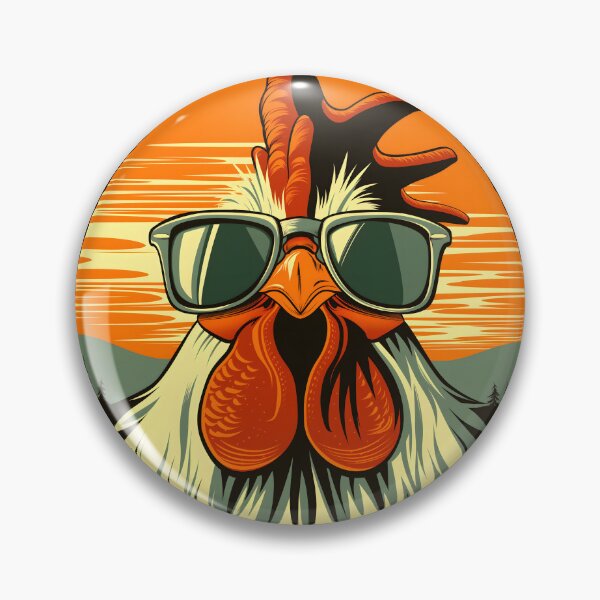 Item preview, Cool Rooster Sunglasses Retro Chicken Farm Aesthetic designed and sold by Parkerzz.