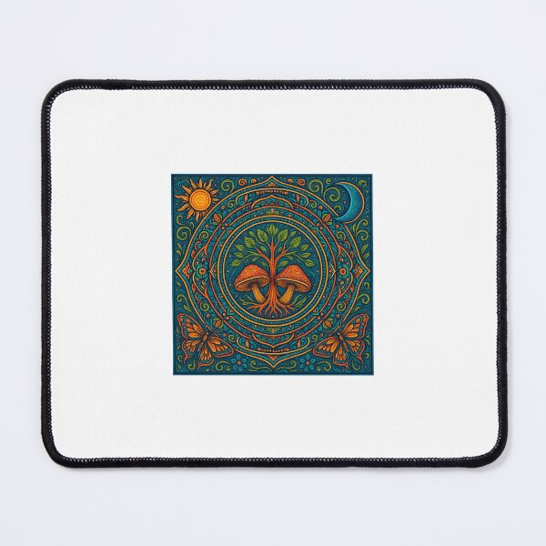 Item preview, Symbiosis Mandala: where detail enchants, color heals, and symbols transform. designed and sold by thomashummelgen.
