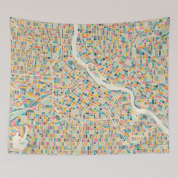Item preview, MINNEAPOLIS MAP designed and sold by JazzberryBlue.