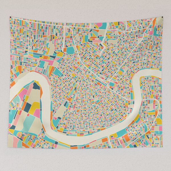 Item preview, NEW ORLEANS CITY STREET MAP designed and sold by JazzberryBlue.