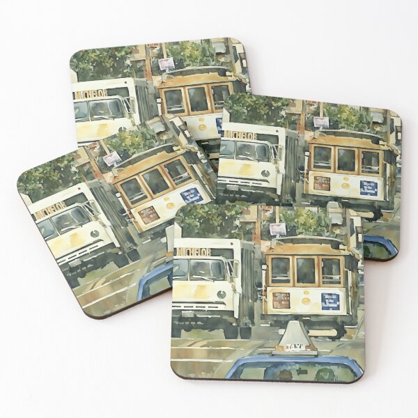 Item preview, Trams and Trucks designed and sold by RCWatercolours.