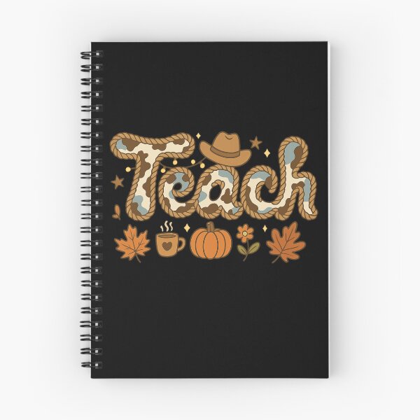 Item preview, Teach Rope Font Cow Print Fall Aesthetic Teacher Design designed and sold by Sasikharn.