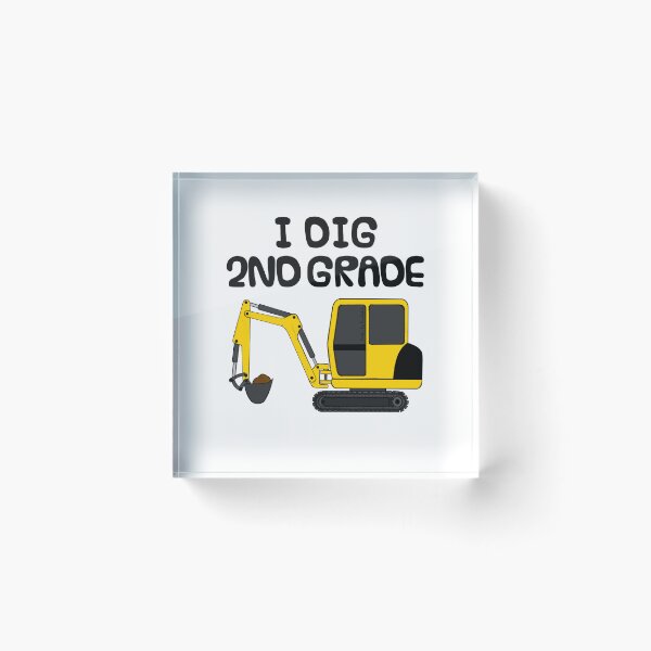 Item preview, I Dig 2nd Grade, Construction Digger, First Day Of School designed and sold by doodlerob.