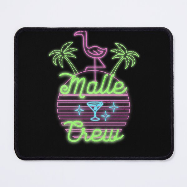 Item preview, Malle crew group t-shirt flamingo neon designed and sold by LayersDesign.
