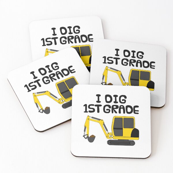 Item preview, I Dig 1st Grade, Construction Digger, First Day Of School designed and sold by doodlerob.