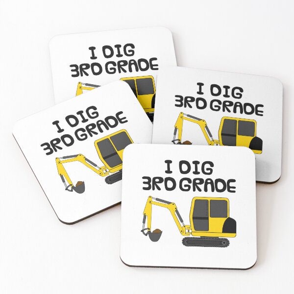 Item preview, I Dig 3rd Grade, Construction Digger, First Day Of School designed and sold by doodlerob.