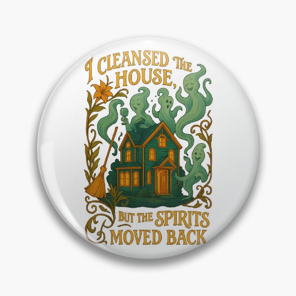 Item preview, Cleansed House Spirits Back Art Nouveau T-Shirt | Funny Ghost Humor Spiritual, learning to be spiritual designed and sold by MySpiritTravels.