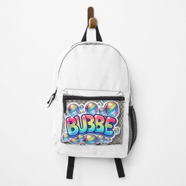 Item preview, Colorful "Bubble" Typography Sticker with Floating Soap Bubbles designed and sold by ReallyArts90.