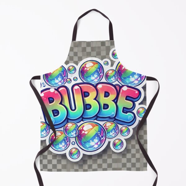 Item preview, Colorful "Bubble" Typography Sticker with Floating Soap Bubbles designed and sold by ReallyArts90.