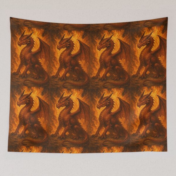 Item preview, The Fiery Dragon  designed and sold by LoveVintageToo.