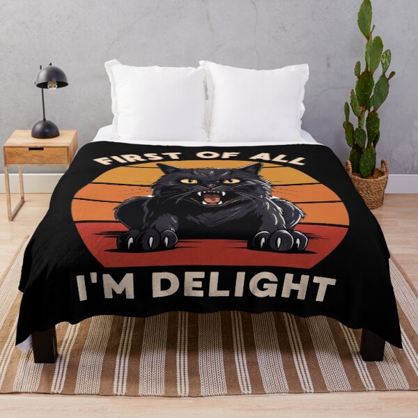 Item preview, First of all i'm delight retro funny cat designed and sold by MilkyForest.