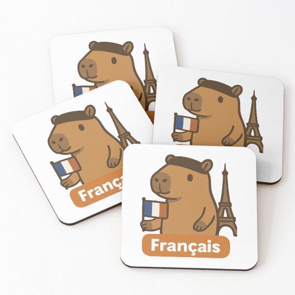 Item preview, French Capybara Eiffel Tower designed and sold by sublidesign.