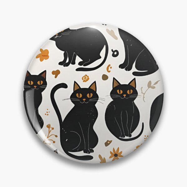 Item preview, Black Cat Pattern designed and sold by PatronesKawai.