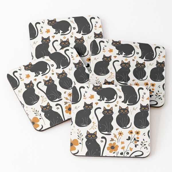 Item preview, Black Cat Pattern designed and sold by PatronesKawai.