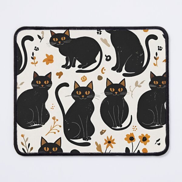 Item preview, Black Cat Pattern designed and sold by PatronesKawai.