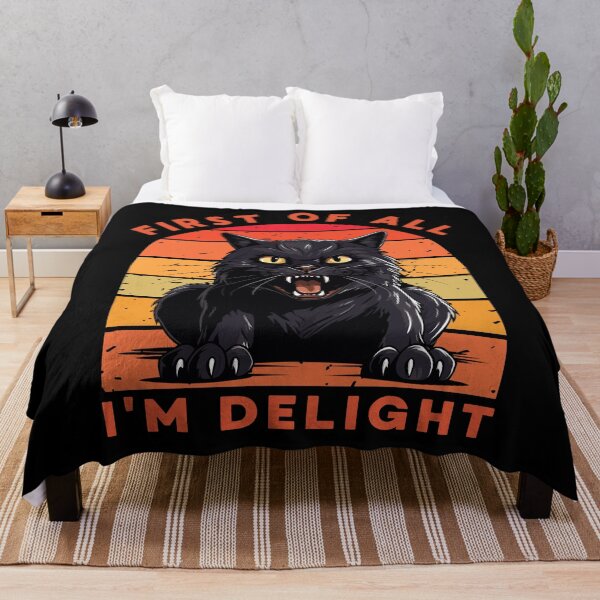 Item preview, First of all i'm delight retro funny cat designed and sold by MilkyForest.