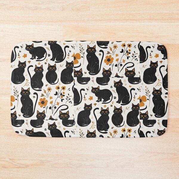 Item preview, Black Cat Pattern designed and sold by PatronesKawai.