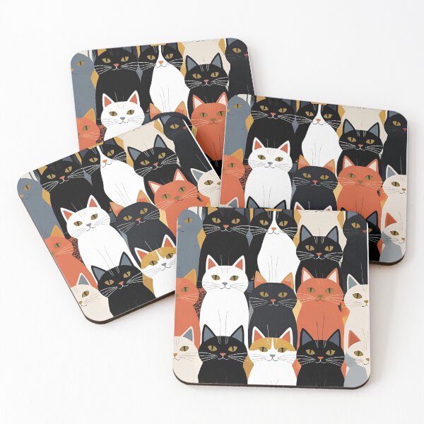 Item preview, Black Cat Pattern designed and sold by PatronesKawai.