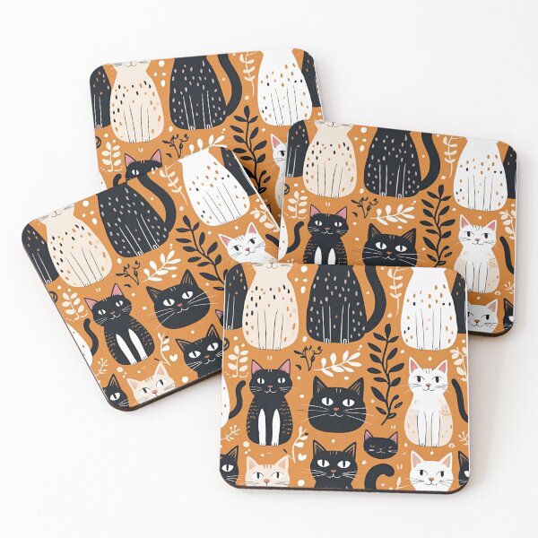 Item preview, Black Cat Pattern designed and sold by PatronesKawai.
