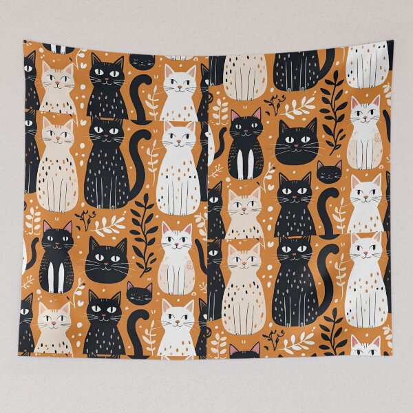 Item preview, Black Cat Pattern designed and sold by PatronesKawai.