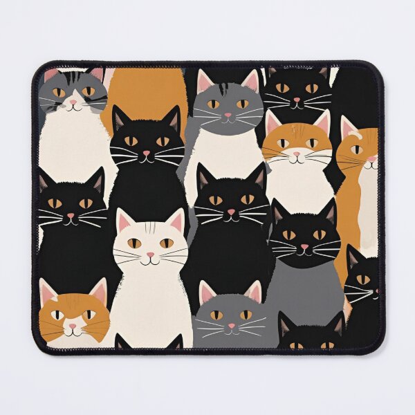 Item preview, Black Cat Pattern designed and sold by PatronesKawai.