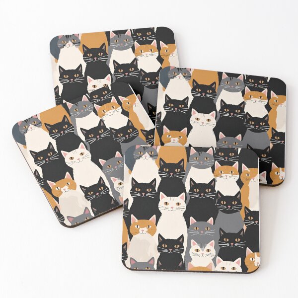 Item preview, Black Cat Pattern designed and sold by PatronesKawai.