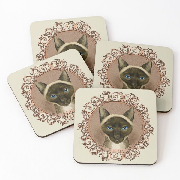 Item preview, Ornate Siamese Cat designed and sold by artmuvz.