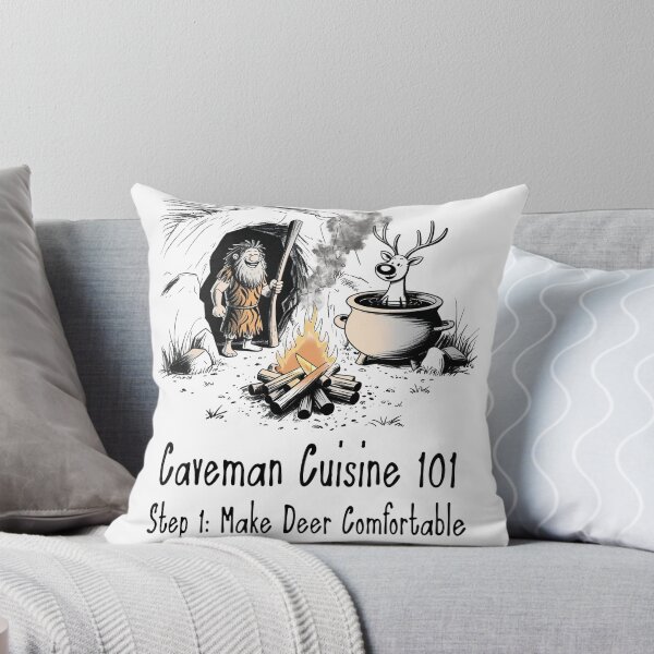 Item preview, Caveman Cuisine 101 – Funny Prehistoric Drawing designed and sold by Pulse Creativity Designs.
