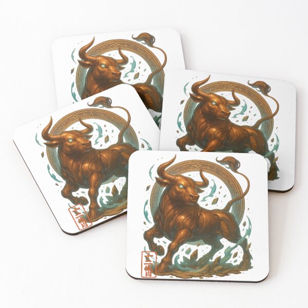 Item preview, Bronze Zodiac Ox – Chinese Zodiac Animal Fantasy Art designed and sold by SenpaInk.