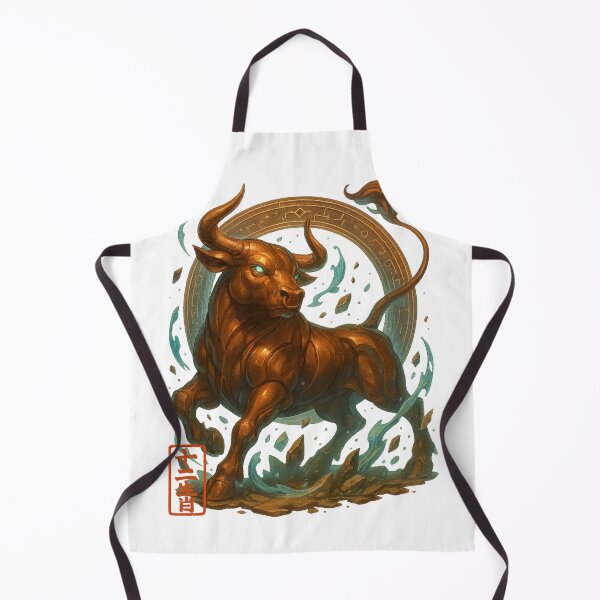 Item preview, Bronze Zodiac Ox – Chinese Zodiac Animal Fantasy Art designed and sold by SenpaInk.