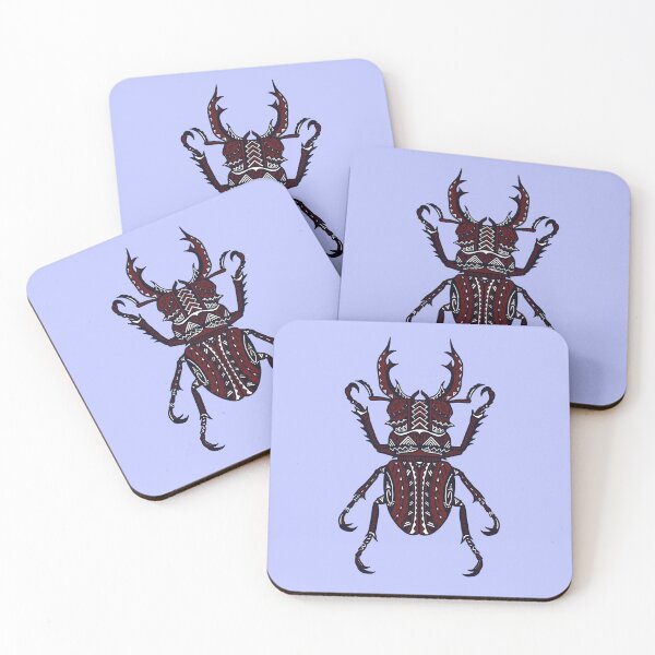 Item preview, Dark Red Tribal Stag Beetle designed and sold by Steeb757.