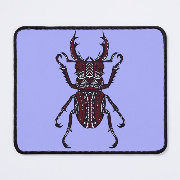 Item preview, Dark Red Tribal Stag Beetle designed and sold by Steeb757.