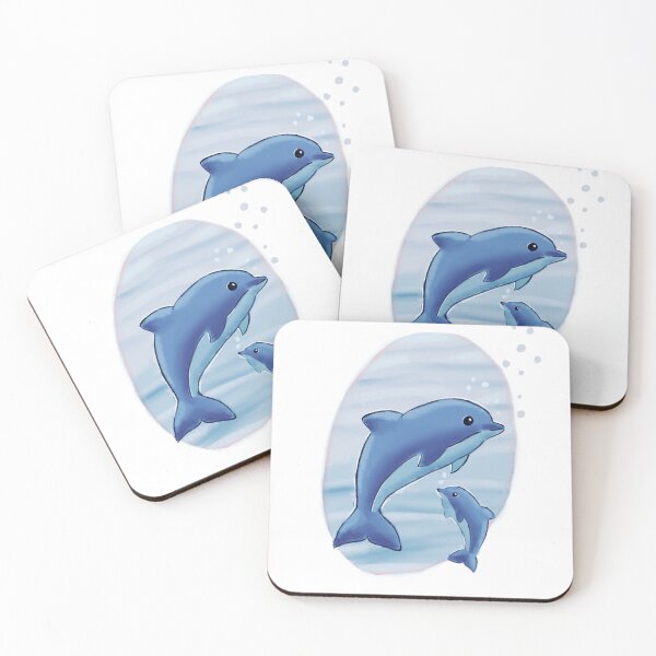 Item preview, Playful dolphins in the ocean designed and sold by Lea-Cesca.